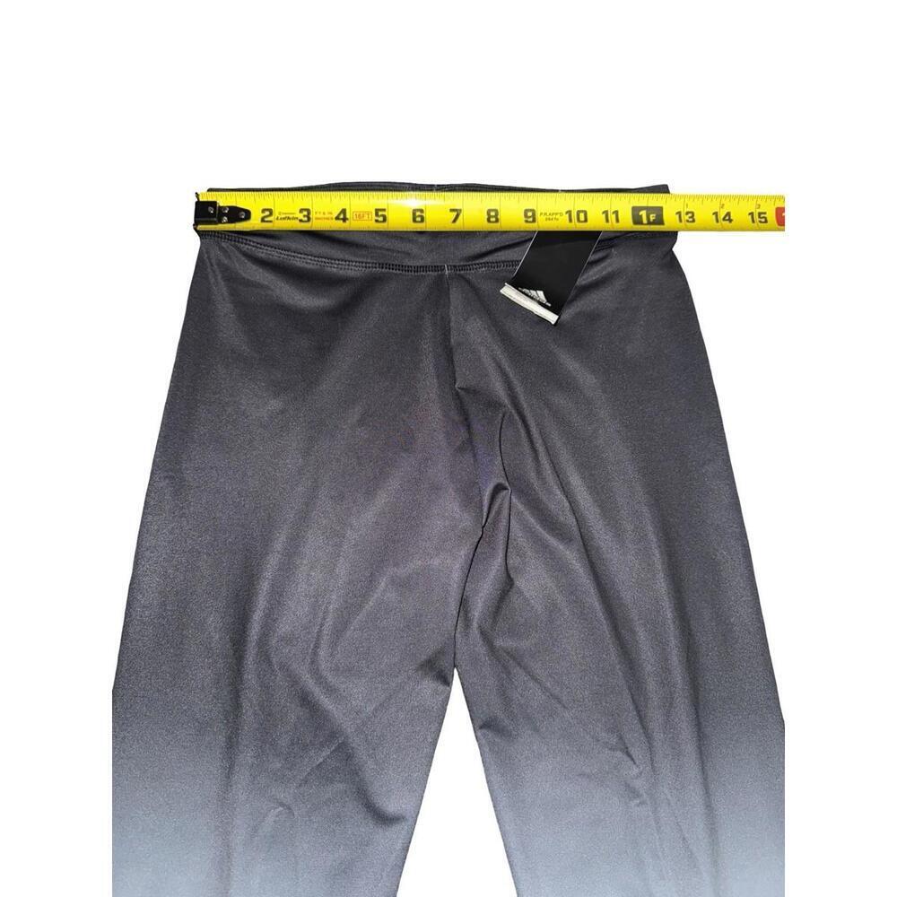 New Adidas Girls Aeroready Leggings Black White Sz L (14) - Picture 3 of 4